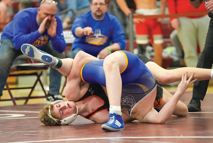 Central’s Blair Miller works quickly to advance in District 6 2A wrestling tourney